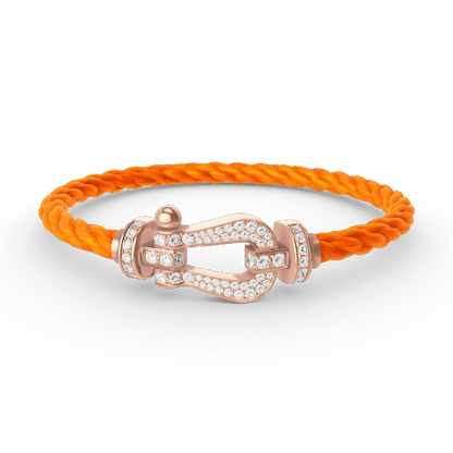 [Mystic]FORCE LARGE HORSESHOE FULL DIAMOND BRACELET ROSE GOLD