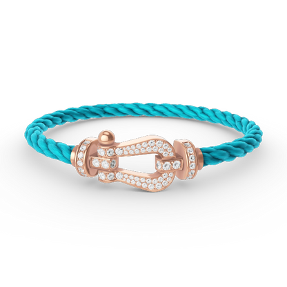 [Mystic]FORCE LARGE HORSESHOE FULL DIAMOND BRACELET ROSE GOLD
