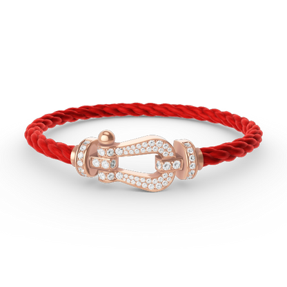 [Mystic]FORCE LARGE HORSESHOE FULL DIAMOND BRACELET ROSE GOLD