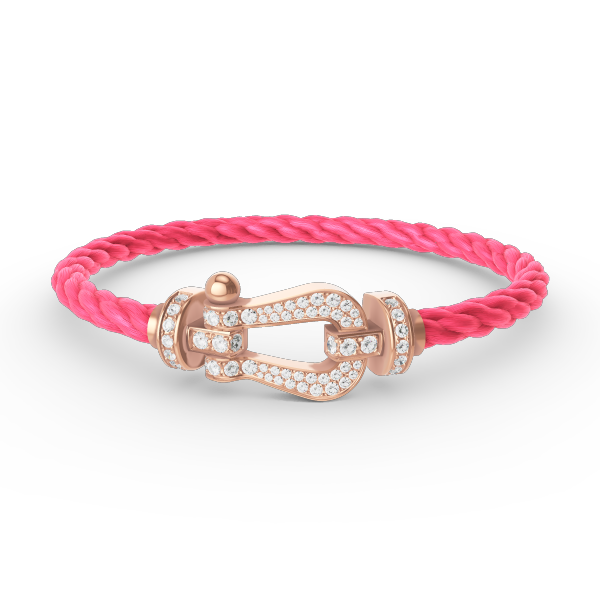 [Mystic]FORCE LARGE HORSESHOE FULL DIAMOND BRACELET ROSE GOLD