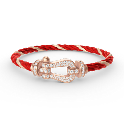 [Mystic]FORCE LARGE HORSESHOE FULL DIAMOND BRACELET ROSE GOLD