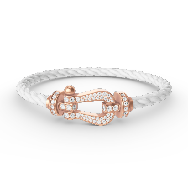 [Mystic Crown]FORCE LARGE HORSESHOE FULL DIAMOND BRACELET ROSE GOLD