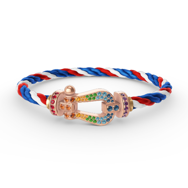 [Mystic Crown]FORCE LARGE HORSESHOE  COLORED DIAMOND BRACELET ROSE GOLD