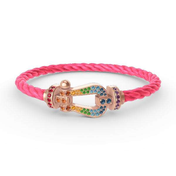 [Mystic]FORCE LARGE HORSESHOE  COLORED DIAMOND BRACELET ROSE GOLD