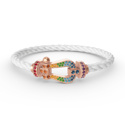 [Mystic]FORCE LARGE HORSESHOE  COLORED DIAMOND BRACELET ROSE GOLD