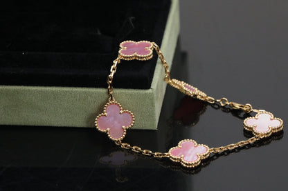 [Mystic]CLOVER 5 PINK  FRITILLARY BRACELET