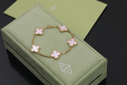[Mystic]CLOVER 5 PINK  FRITILLARY BRACELET