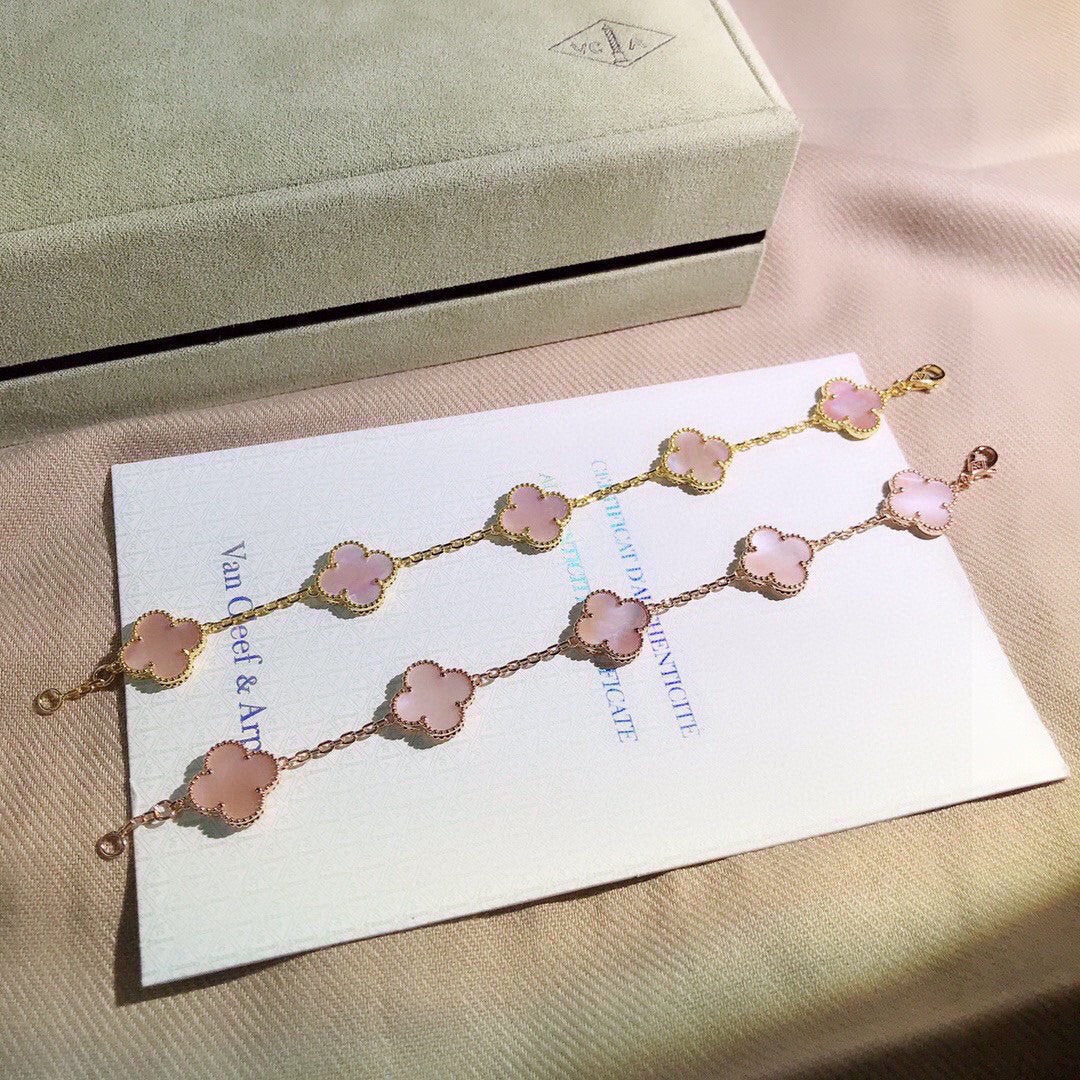 [Mystic]CLOVER 5 PINK  FRITILLARY BRACELET
