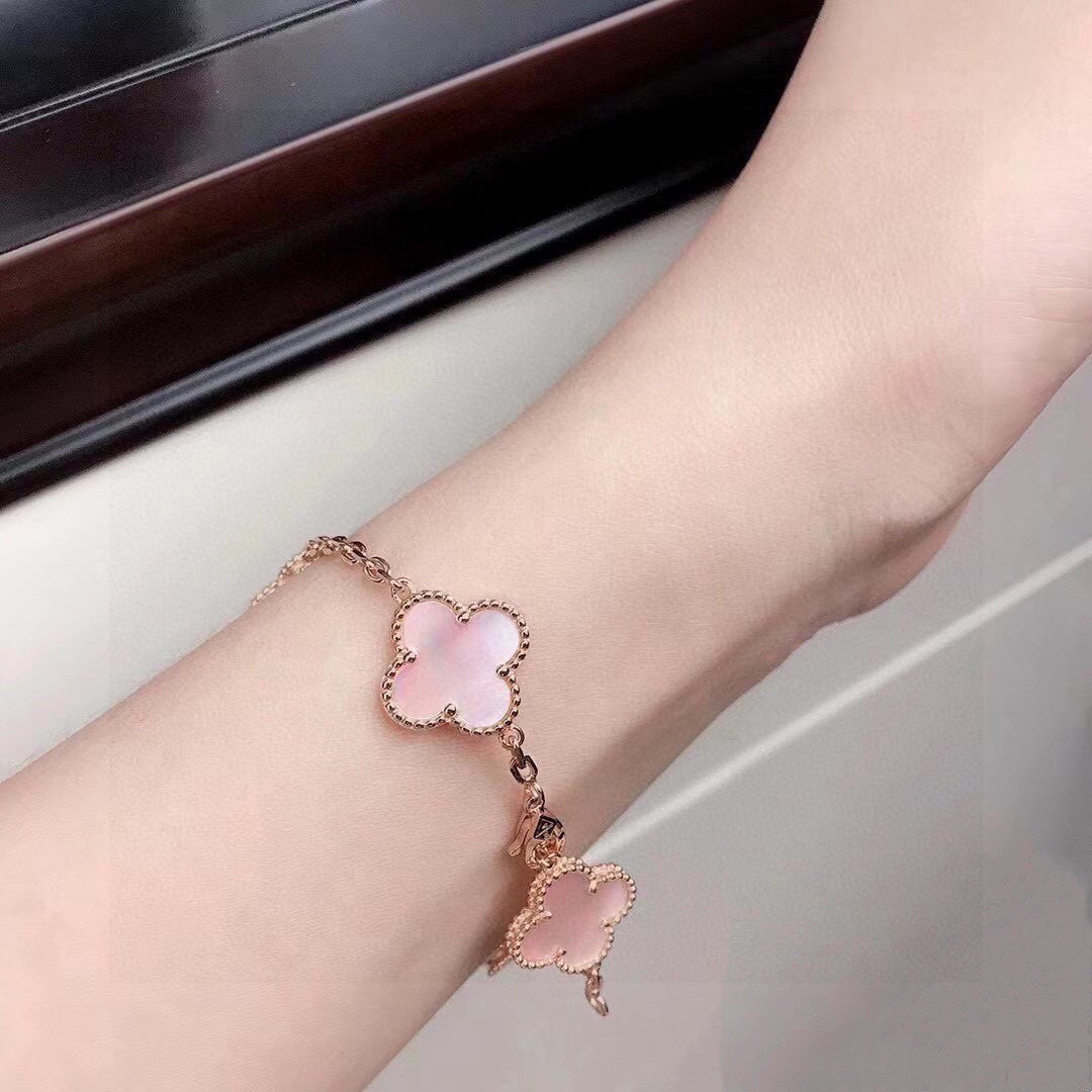 [Mystic]CLOVER 5 PINK  FRITILLARY BRACELET