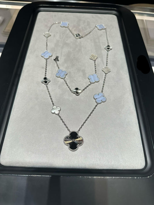 [Mystic] 25 NEW CLOVER 15 MOTIFS PURPLE CHALCEDONY