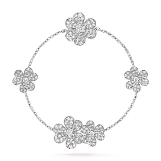 [Mystic Crown]FRIVOLE SILVER 5 FLOWERS BRACELET