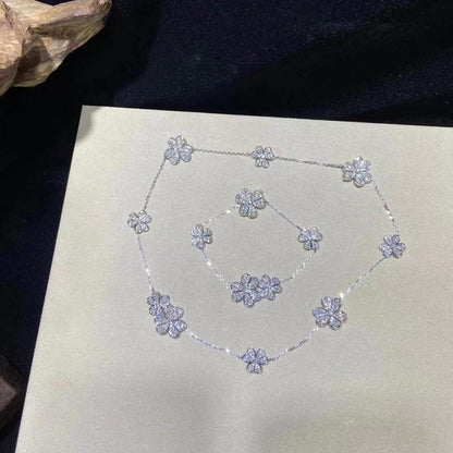 [Mystic]FRIVOLE SILVER 5 FLOWERS BRACELET