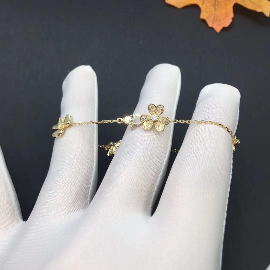 [Mystic]FRIVOLE GOLD 5 FLOWERS BRACELET