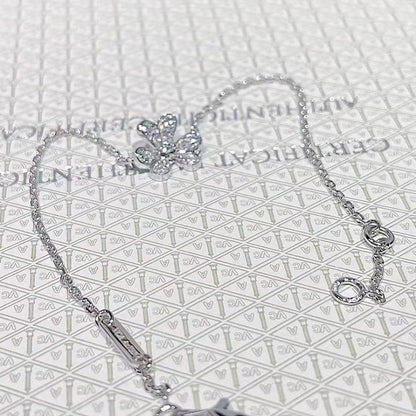 [Mystic]FRIVOLE SILVER FLOWER DIAMOND BRACELET