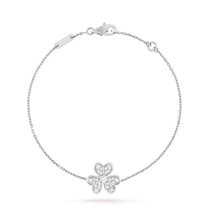 [Mystic]FRIVOLE SILVER FLOWER DIAMOND BRACELET
