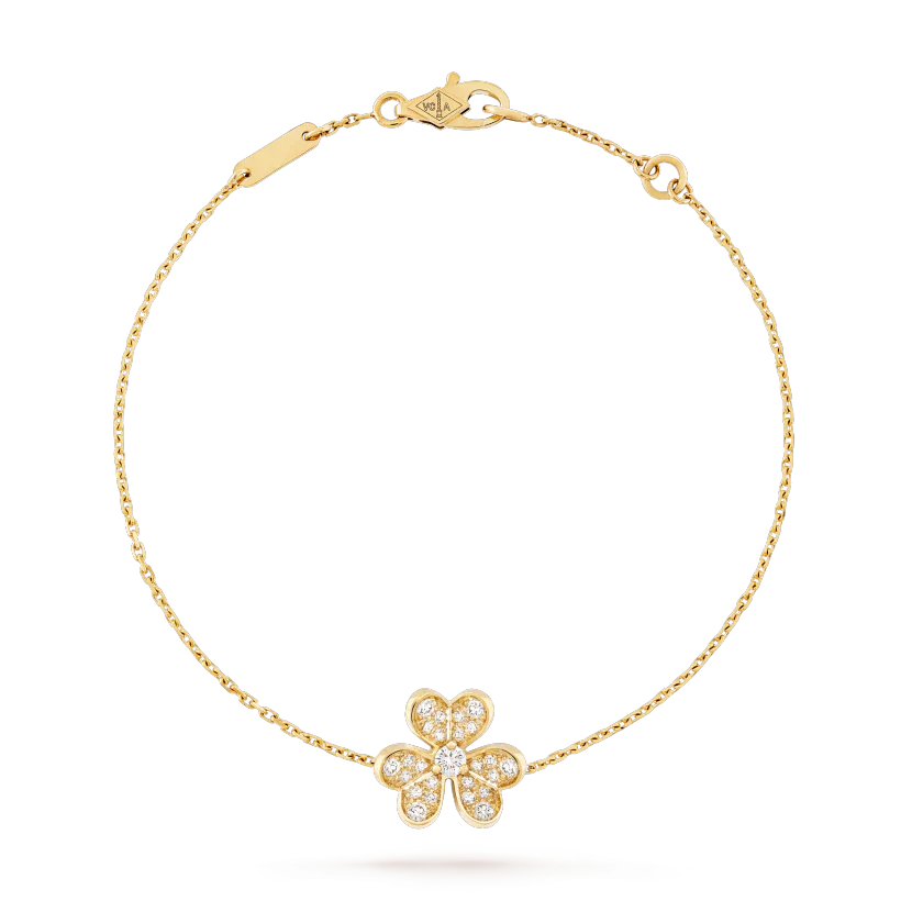 [Mystic]FRIVOLE GOLD FLOWER DIAMOND BRACELET