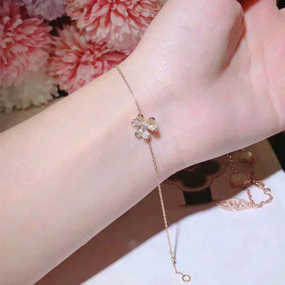 [Mystic]FRIVOLE GOLD FLOWER DIAMOND BRACELET