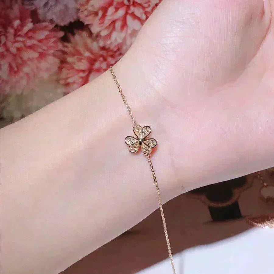 [Mystic]FRIVOLE GOLD FLOWER DIAMOND BRACELET