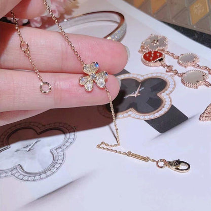 [Mystic]FRIVOLE GOLD FLOWER DIAMOND BRACELET