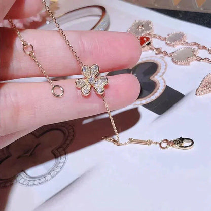 [Mystic]FRIVOLE GOLD FLOWER DIAMOND BRACELET