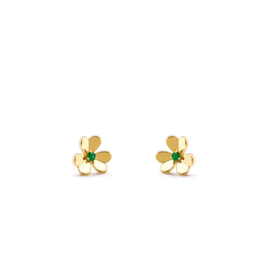 [Mystic]FRIVOLE  FLOWER MALACHITE EARRINGS