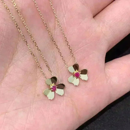 [Mystic Crown]FRIVOLE GOLD FLOWER NECKLACE