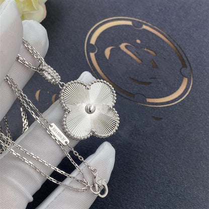 [Mystic]CLOVER 25MM SILVER BIG CLOVER NECKLACE