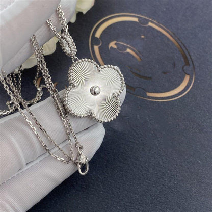 [Mystic]CLOVER 25MM SILVER BIG CLOVER NECKLACE