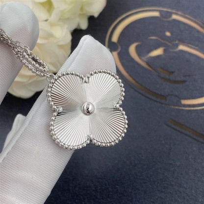 [Mystic]CLOVER 25MM SILVER BIG CLOVER NECKLACE