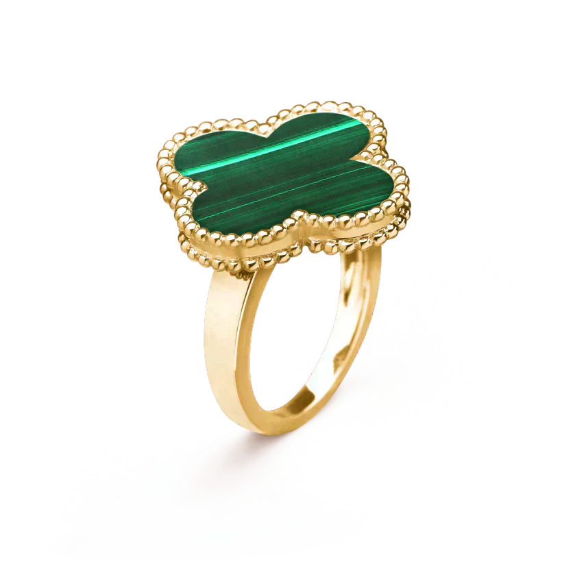 [Mystic]CLOVER MALACHITE RING
