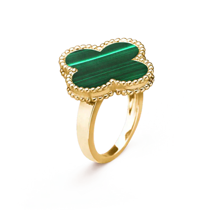[Mystic]CLOVER MALACHITE RING