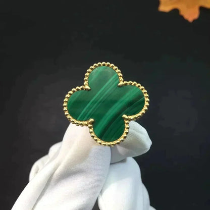 [Mystic]CLOVER MALACHITE RING