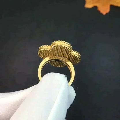 [Mystic Crown]CLOVER MALACHITE RING