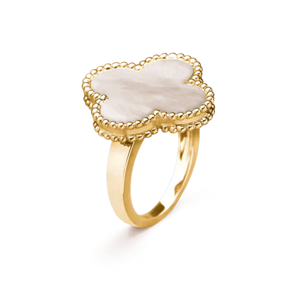 [Mystic]CLOVER WHITE MOP RING
