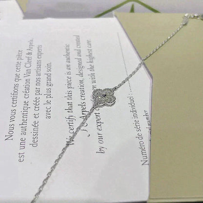 [Mystic]CLOVER  SINGLE FLOWER BRACELET SILVER