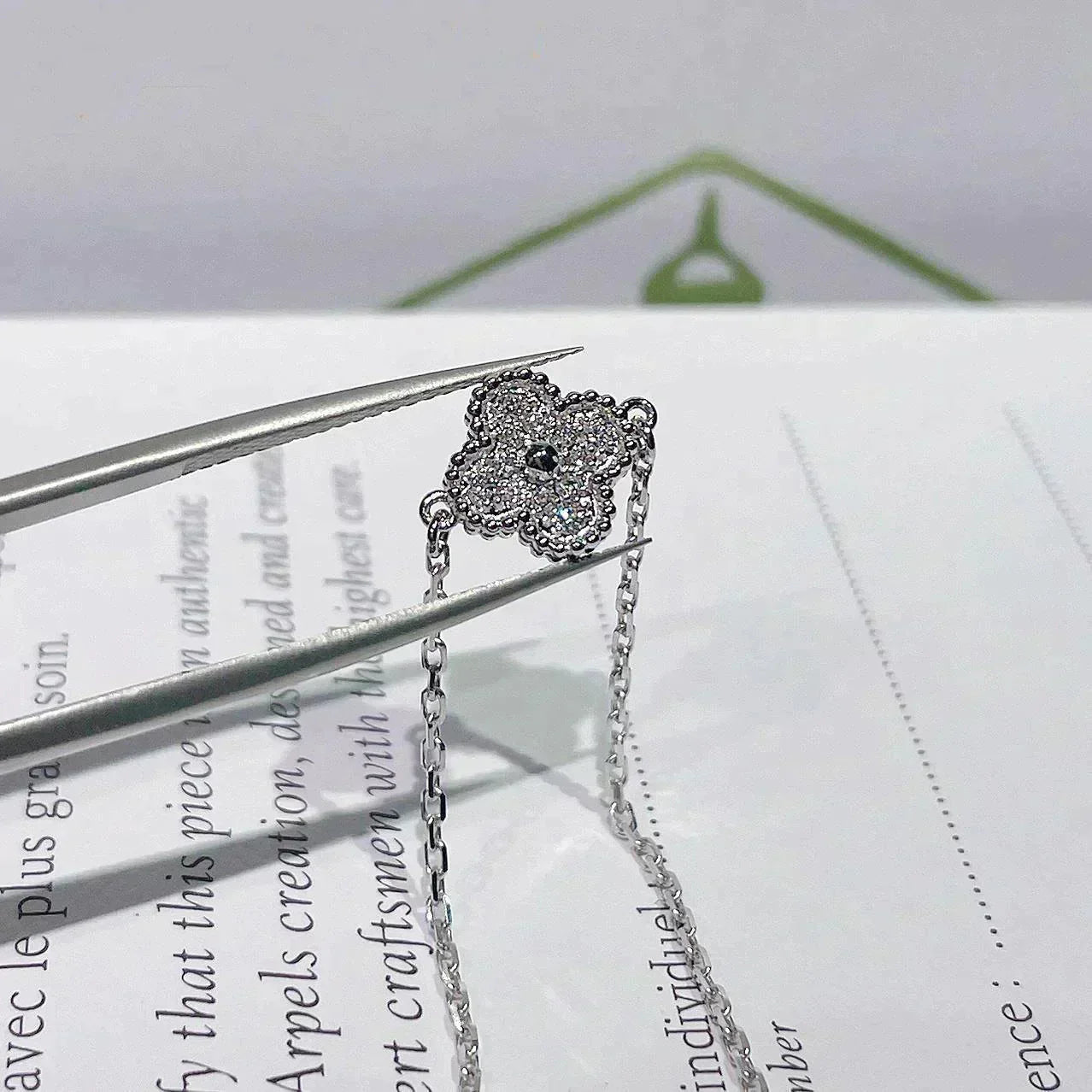 [Mystic]CLOVER  SINGLE FLOWER BRACELET SILVER