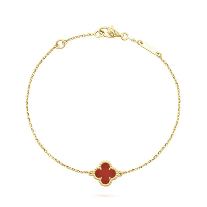 [Mystic Crown]CLOVER  CARNELIAN SINGLE FLOWER BRACELET