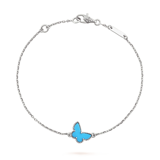 [Mystic]BUTTERFLY TURQUOISE BUTTERFLY BRACELET SILVER