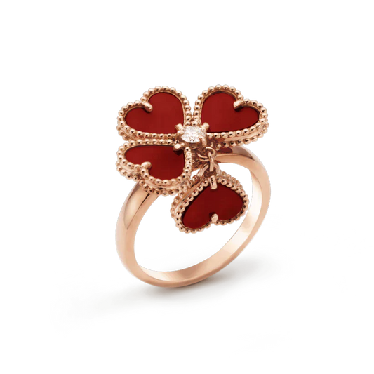 [Mystic]SWEET CLOVER CARNELIAN RING