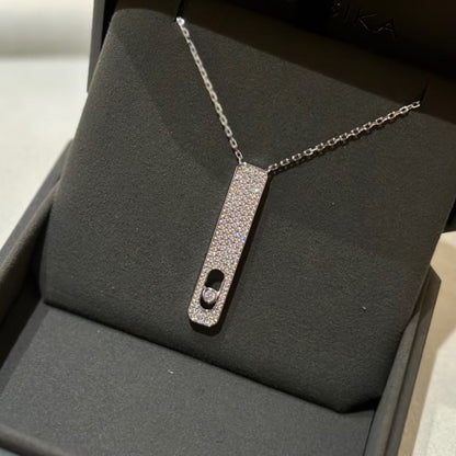 [Mysitc] MY FIRST DIAMOND PAVED NECKLACE