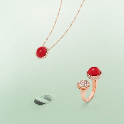 [Mystic]PERLEE COULEURS DIAMOND ROSE GOLD BETWEEN THE FINGER RING