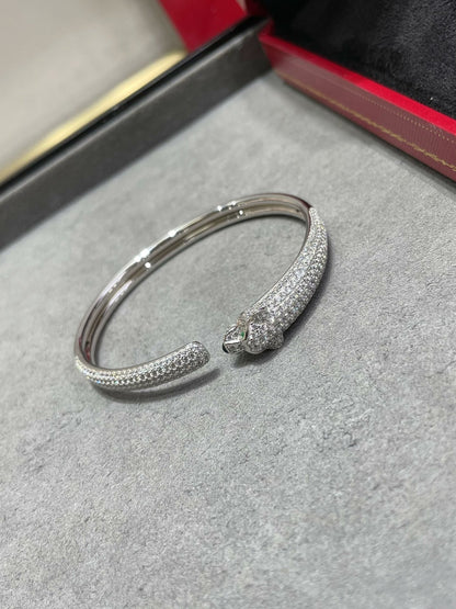 [Mystic]PANTHERE FULL DIAMOND OPEN BRACELET