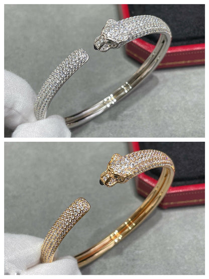 [Mystic]PANTHERE FULL DIAMOND OPEN BRACELET