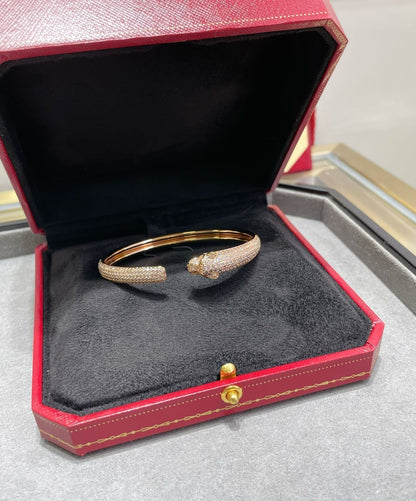 [Mystic]PANTHERE FULL DIAMOND OPEN BRACELET