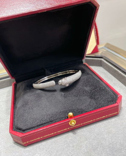 [Mystic]PANTHERE FULL DIAMOND OPEN BRACELET