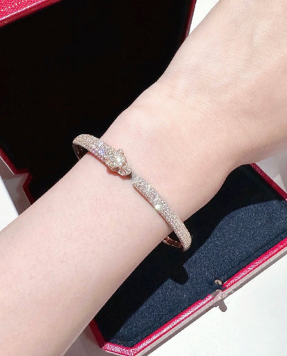 [Mystic]PANTHERE FULL DIAMOND OPEN BRACELET