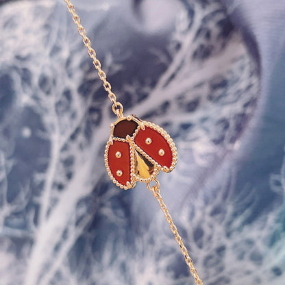 [Mystic]LUCKY SPRING 1 MOTIF PINK GOLD BRACELET