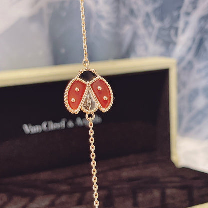 [Mystic]LUCKY SPRING 1 MOTIF PINK GOLD BRACELET