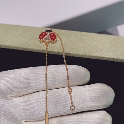 [Mystic]LUCKY SPRING 1 MOTIF PINK GOLD BRACELET