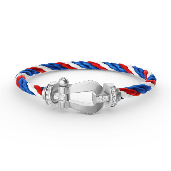 [Mystic Crown]FORCE LARGE HORSESHOE HALF DIAMOND BRACELET SILVER